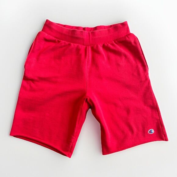 Champion Reverse Weave Shorts Men's Size Medium Red Vintage Gym Workout Stretch - Picture 1 of 9